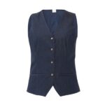 Gilet CORA_Cot_Poly_Ela_jeans blu