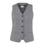 Gilet CORA_Poly_Visco_Ela_scozzese grigio